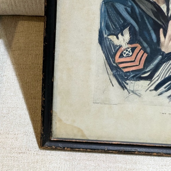 Vintage Harrison Fisher My Hero Framed Print - Picture 7 of 9